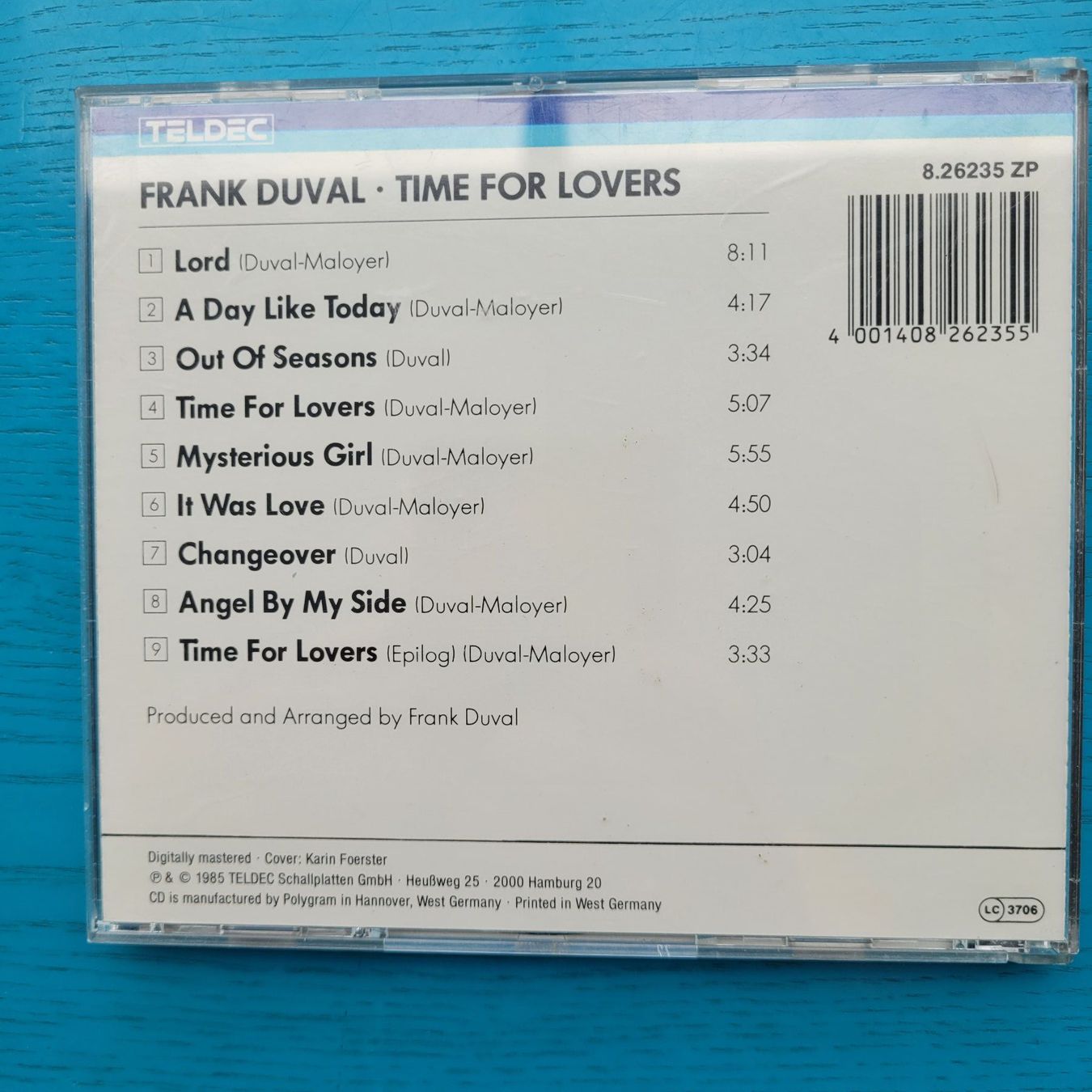 CDs: Frank Duval- Time for lovers / CD – Gebraucht aus SCHÜBELBACH von CoKaHa 1