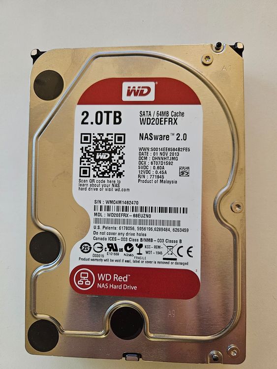 WD Red 2TB NAS Hard Drive - WD20EFRX (Gebraucht) in Biel/Bienne für CHF ...
