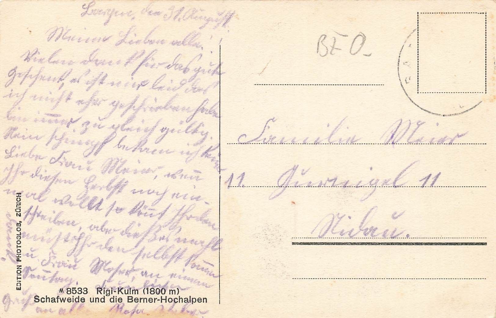 Cartoline postali: Rigi Kulm – Usato da Biasca venduto da Blenio71 1