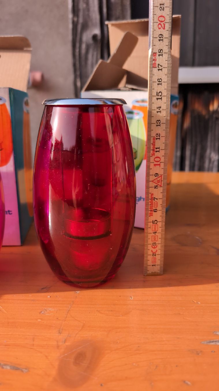 Kerzenständer: 3 Windlichter /Teelichthalter aus Glas – Gebraucht aus Rorschach von Obi-Wan85 2
