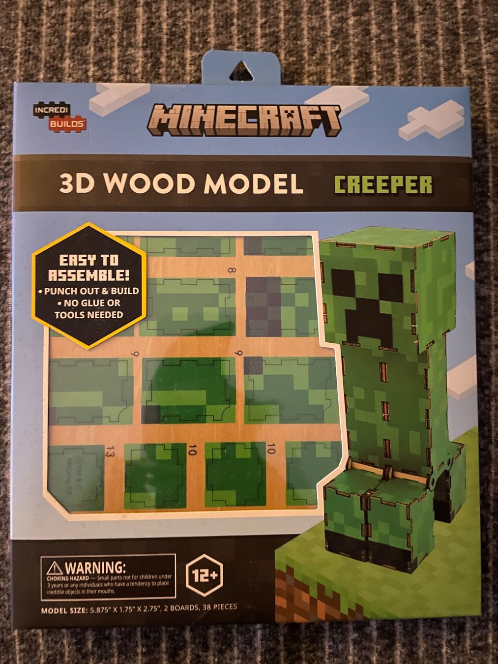 Kit di modellismo & Modellini statici: Minecraft 3D Holz-Modell 'Creeper' – Nuovo e nell'imballaggio originale da Dierikon venduto da Butcherboy