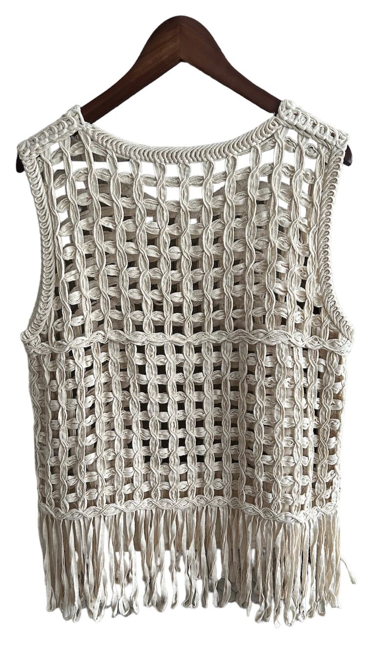 Top: Débardeur façon crochet – Nuovo (secondo la descrizione) da Vouvry venduto da tintin2308 1