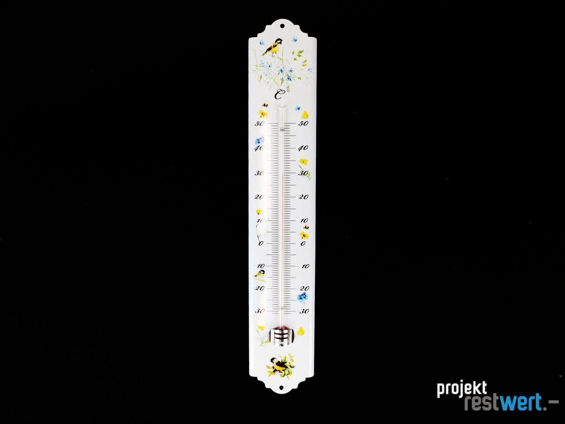 Sonstiges für Haushalt & Wohnen: Thermometer mit Vogel- und Blumendesign – Gebraucht aus Bülach von restwert_buelach 1