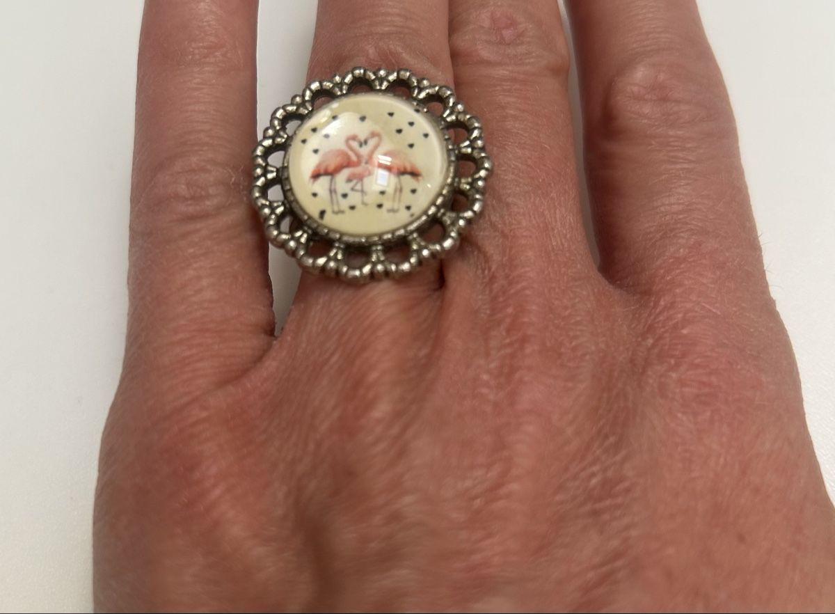 Ringe: Bague flamant rose – Gebraucht aus Sonceboz-Sombeval von Australia010 1