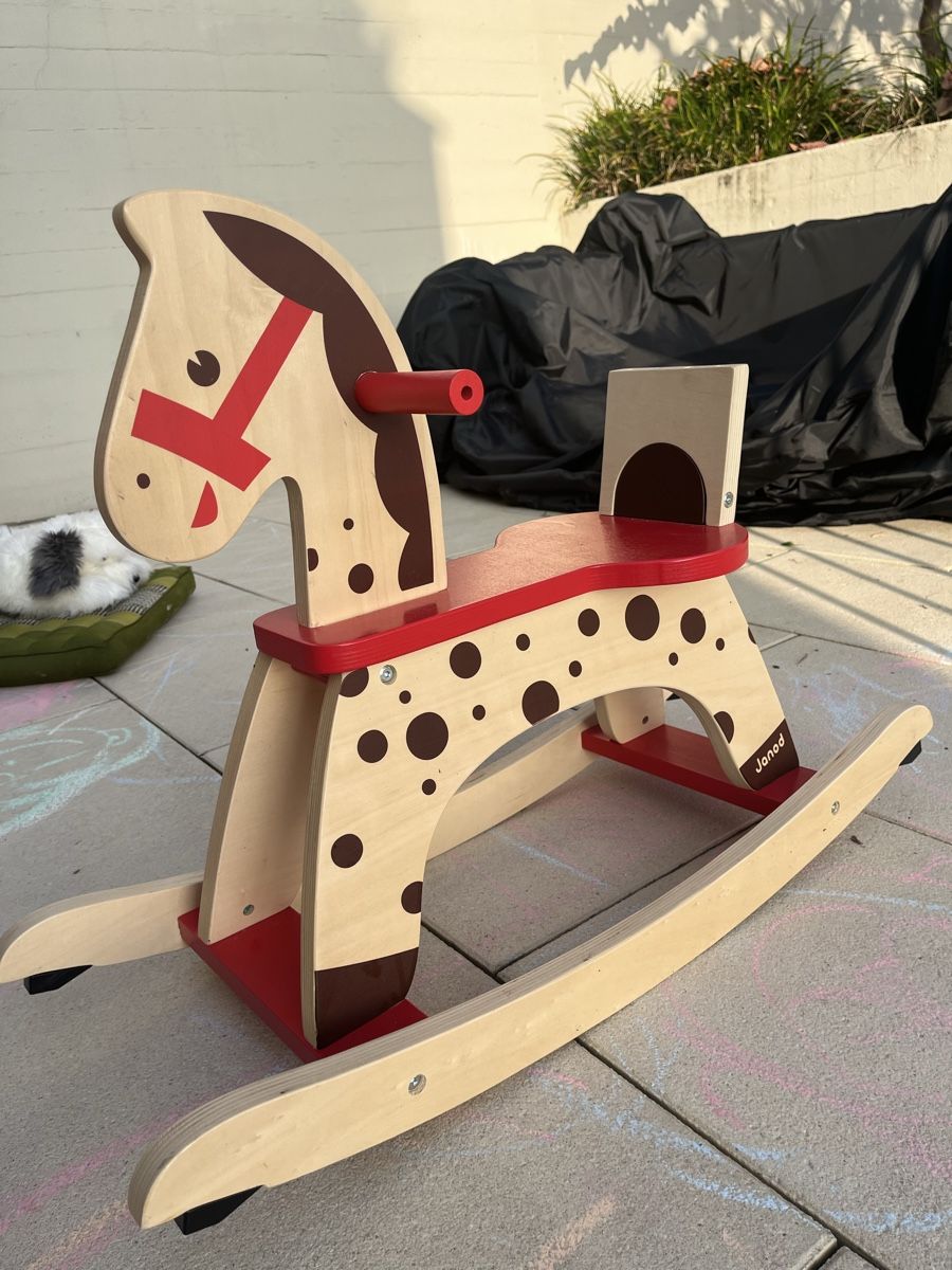 Janod Giocattoli: Janod Schaukelpferd Holzpferd – Usato da Oberengstringen venduto da Baby_Fashion 1