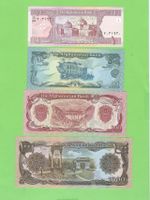 Afghanistan Banknoten, 1, 50, 100 und 1000 Afghani, Top!