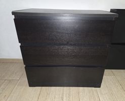 Kommode schwarz 3 Schubladen