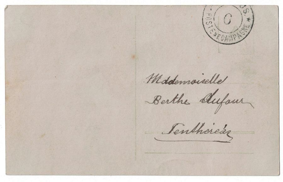 Cartoline postali: Romantik - Paar mit Hut und Blumen – Usato da Frauenfeld venduto da POML 1