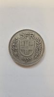 Schweizer 5.- Münze 1935 Silber