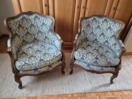 2 antike Sessel, Barockstil, gut erhalten