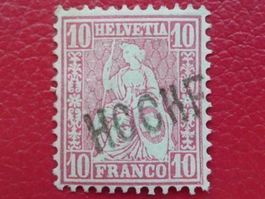 "Sitzende": Nr.38 sauber mit Balkenstempel: HOCHFELDEN ZH