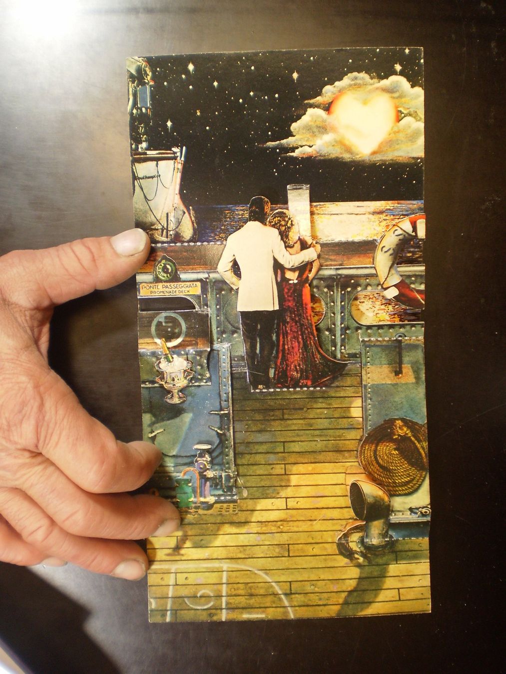 Cartoline: Pop-up-Karte "Moonlight Promenade" – Nuovo (secondo la descrizione) da Lenzburg venduto da strebeck 1