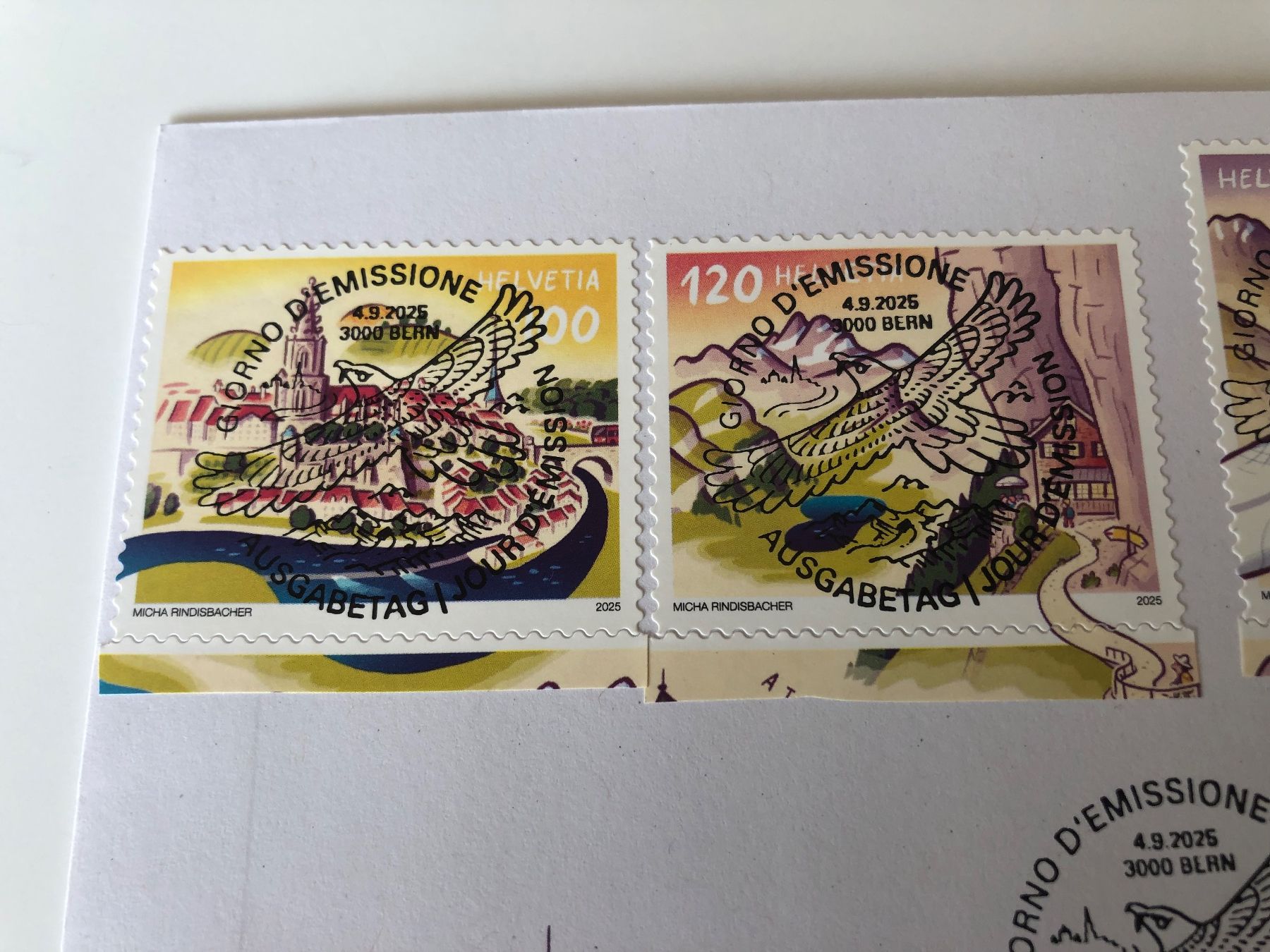 Tutti i francobolli: Neueste Markenausgabe 4.9.2025. - FDC Blockausschnitte – Usato da Lufingen venduto da Rac0 2