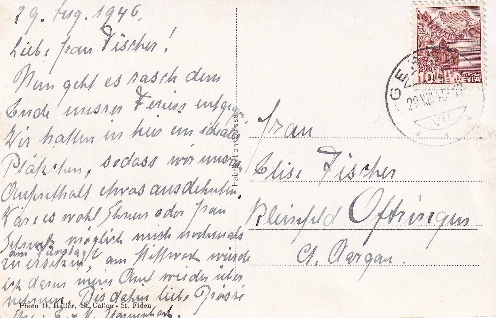 Cartoline postali: Gersau - Pension Kreuz /bm – Usato da Hombrechtikon venduto da Rudolf07 1
