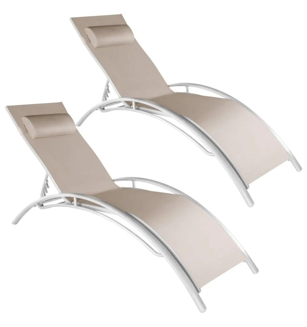 Sedie a sdraio: Aluminium 2er Set Gartenliege Alina – Nuovo (secondo la descrizione) da Rotkreuz venduto da NextChance