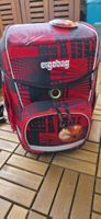Ergobag Rucksack set rot schwarz  Stadtmuster guter Zustand