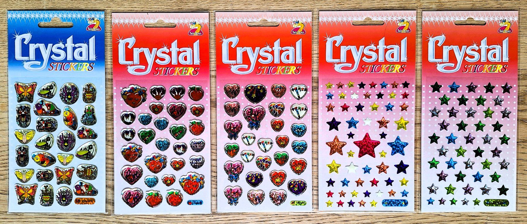 Sticker: 5 Bogen Crystal glitzer Gel Sticker – Nuovo e nell'imballaggio originale da Fahrwangen venduto da hegim