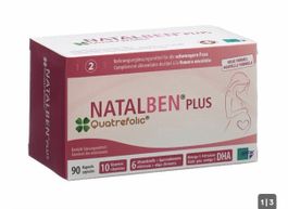 Natalben Plus Nahrungsergänzung Schwangere Frau 90 Kapseln N