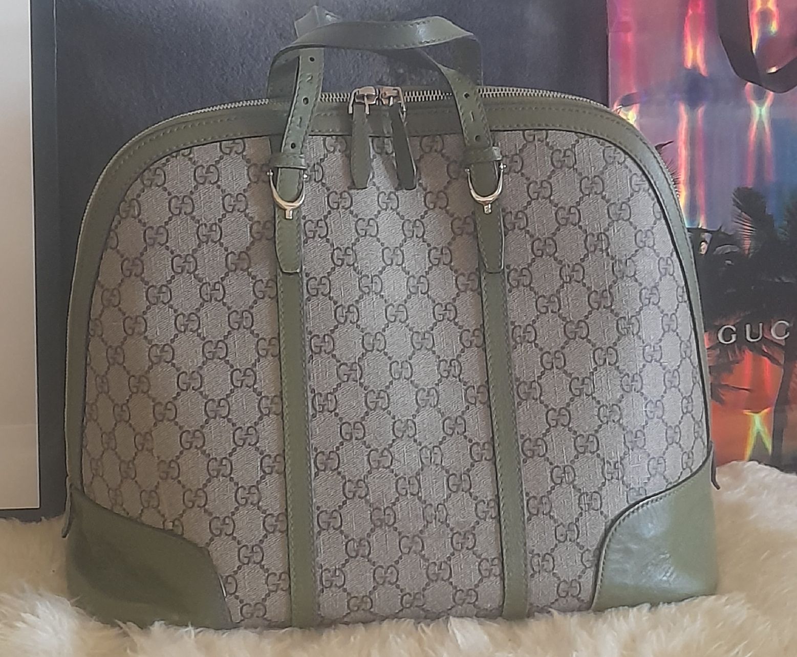 Gucci Borse da donna: Sac Gucci en toile et cuir.  – Usato da Lausanne venduto da Glam-Luxe 1