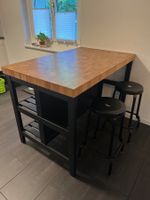 IKEA VADHOLMA Kücheninsel/Bartheke inkl. 2 Barhocker RåSKOG