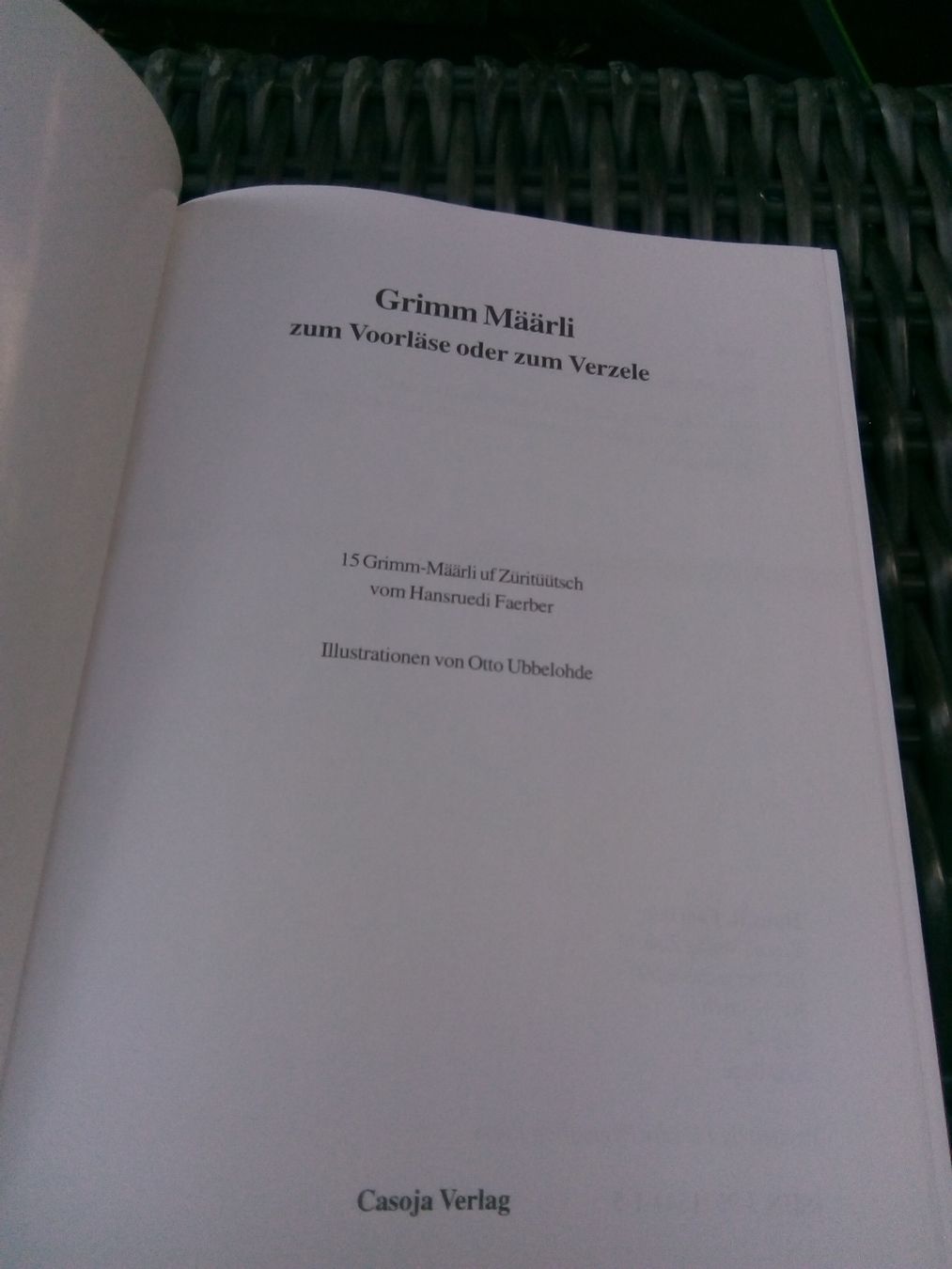 Libri: Grimm Määrli zum Vorläse oder Verzele vom Hansruedi Faerber – Usato da St.Gallen venduto da elk2022 2