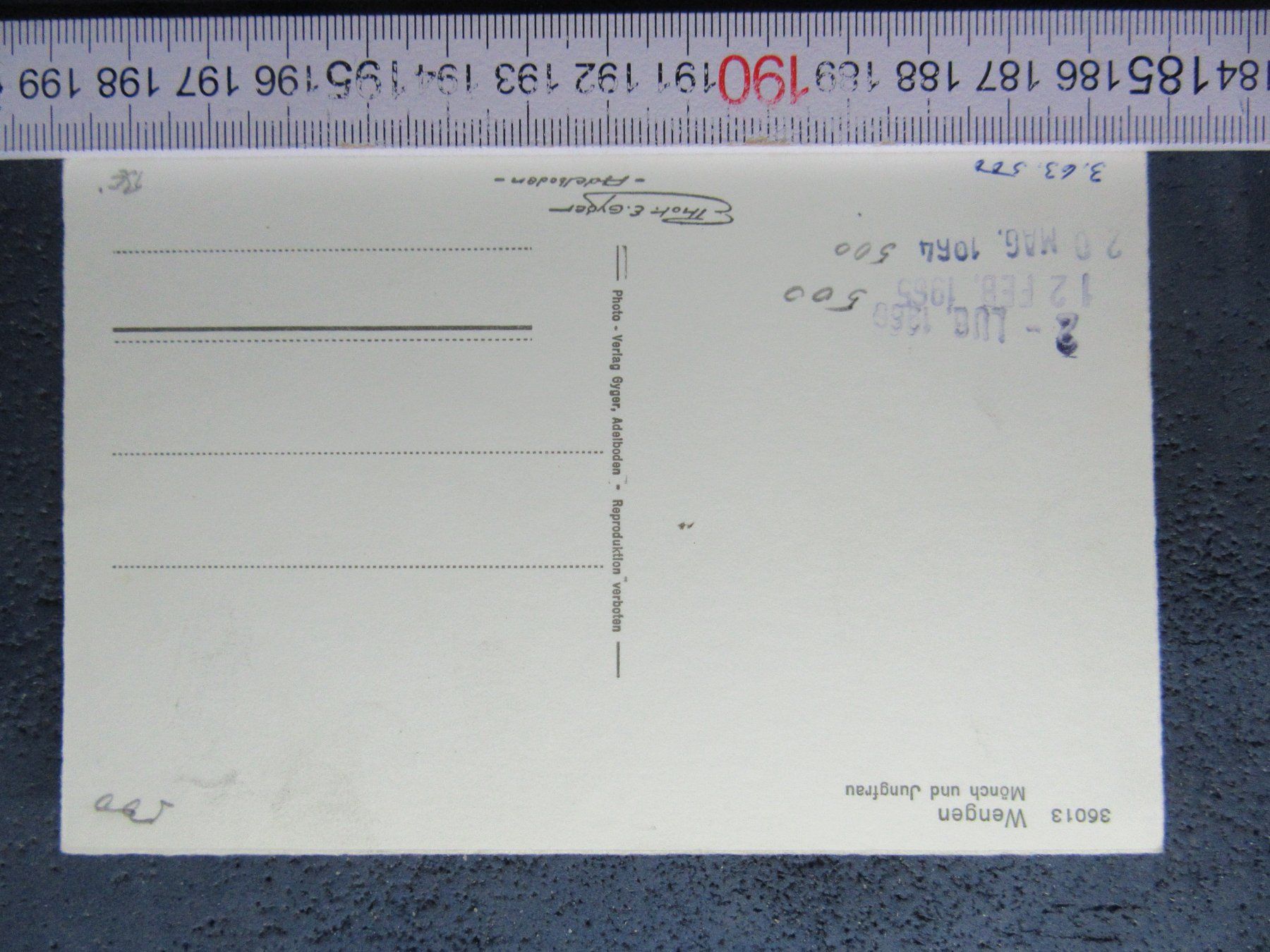 Cartoline postali: WENGEN BEO AK 1963 – Usato da Ettingen venduto da Hausi4711 1