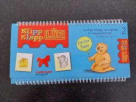 Klipp Klapp LÜK Band 2 "Lauter Tiere" Lernspiel 3-6 Jahre