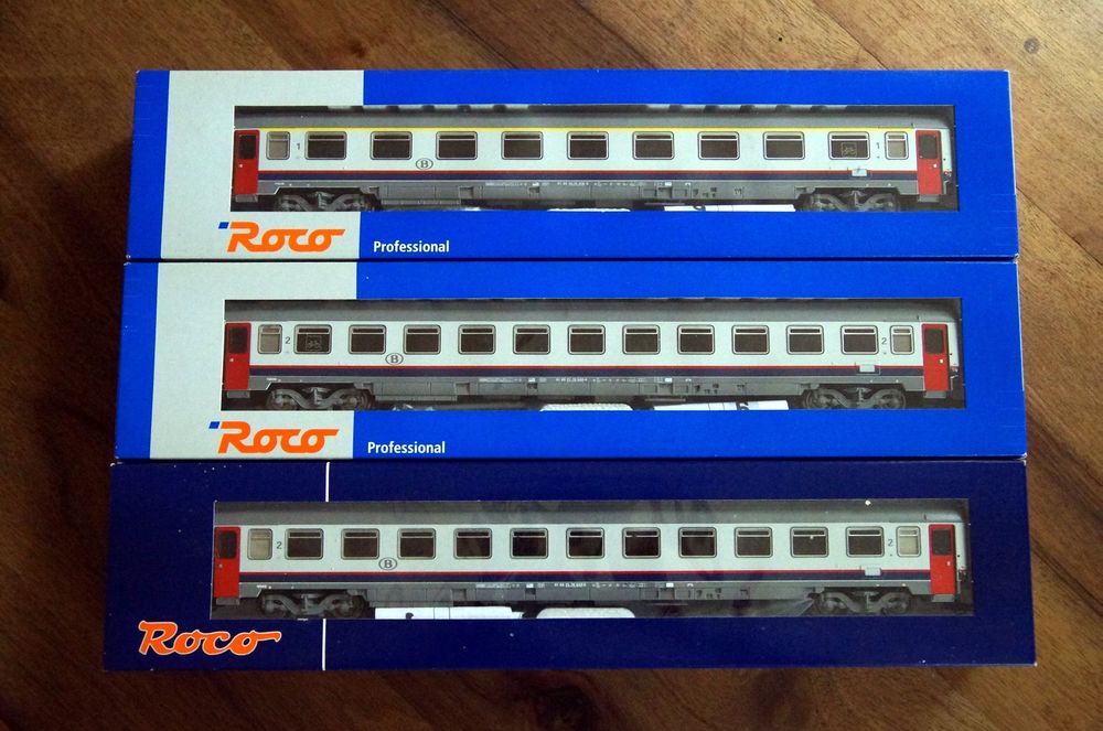 Roco - SNCB Personenwagen-Set (3 Wagen) GS OVP NEU (Gebraucht) in ...