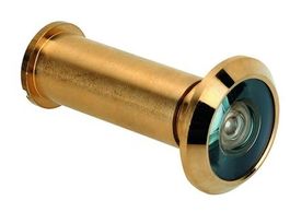 Universal Türspionfür Wohnungstür, Messing poliert, Ø 14 mm