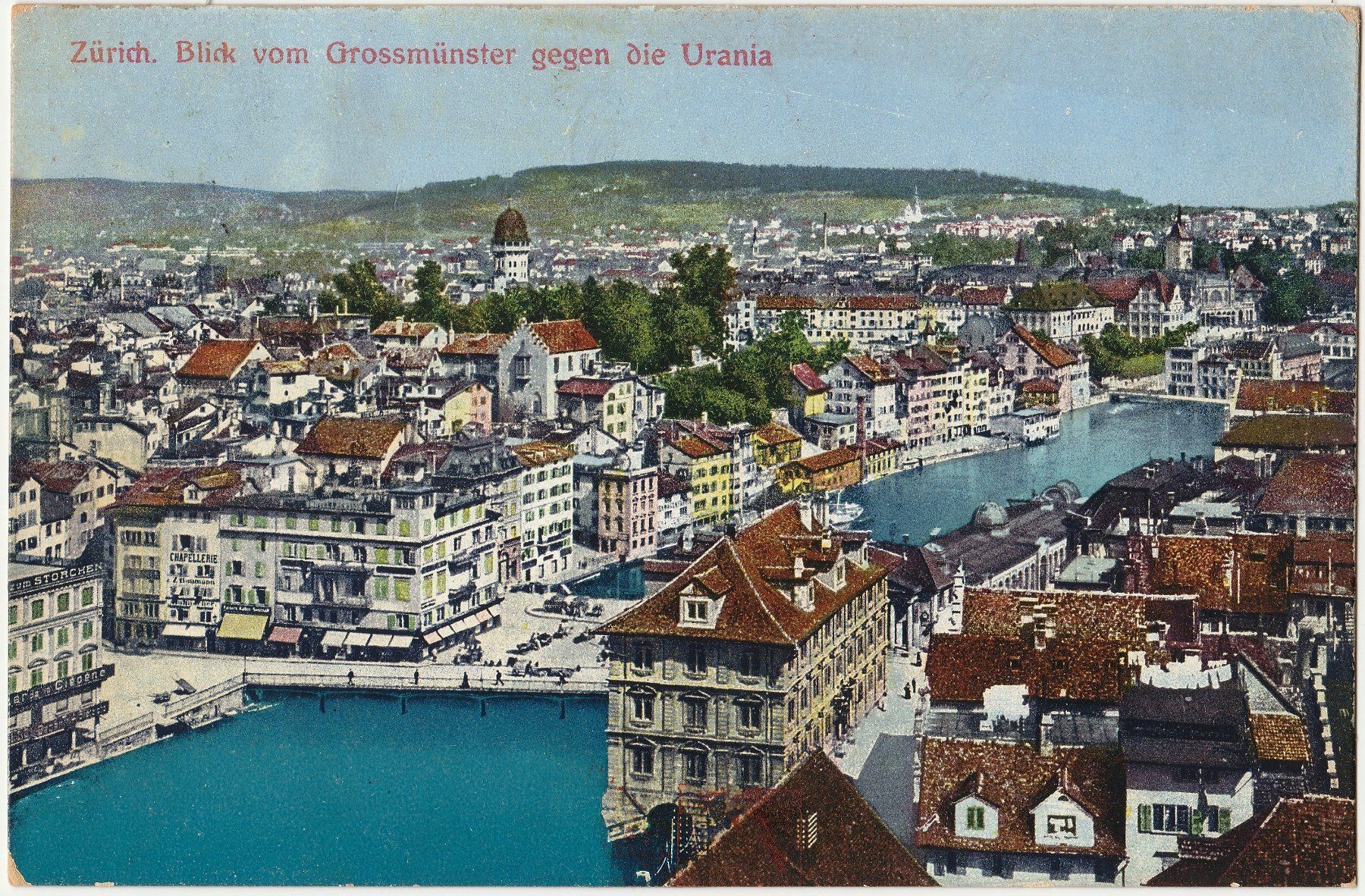 Cartoline postali: Zürich -  5 alte Ansichtskarten   (1906 -1917) – Usato da Fällanden venduto da Blausegelfliege