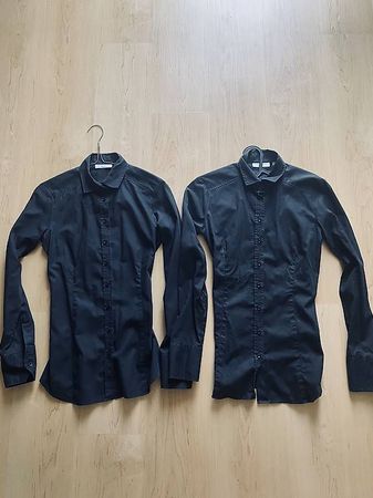 Hemdbluse Eterna, "2 für 1" Bügelleicht / Slim fit. Gr 34
