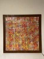 Modernes Unikat Stahl Kunst 80x80