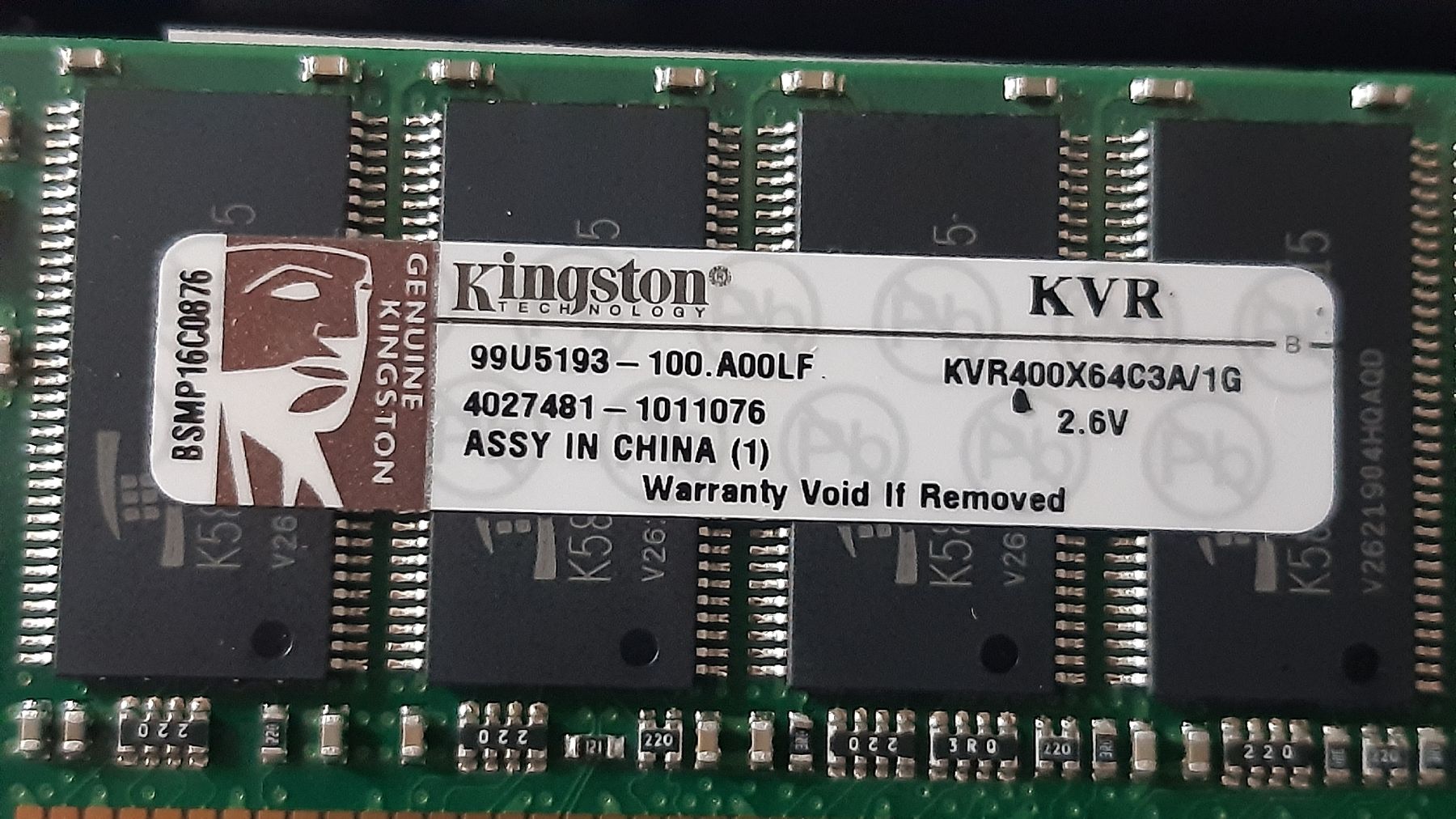 PC: Kingston KVR RAM Speicher – Usato da Oey venduto da Parkplatzbrocki 3