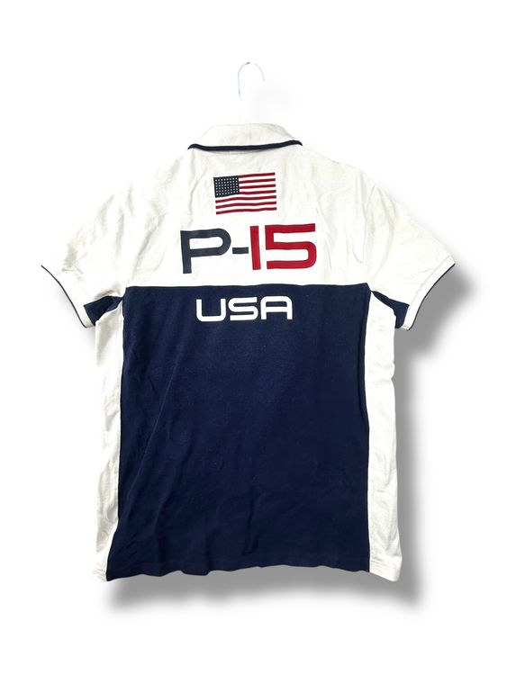 Ralph Lauren Magliette Polo: Polo Ralph Lauren Blanc et Bleu USA Racing - Taille M – Nuovo (secondo la descrizione) da Hauterive NE venduto da Leo_o 5