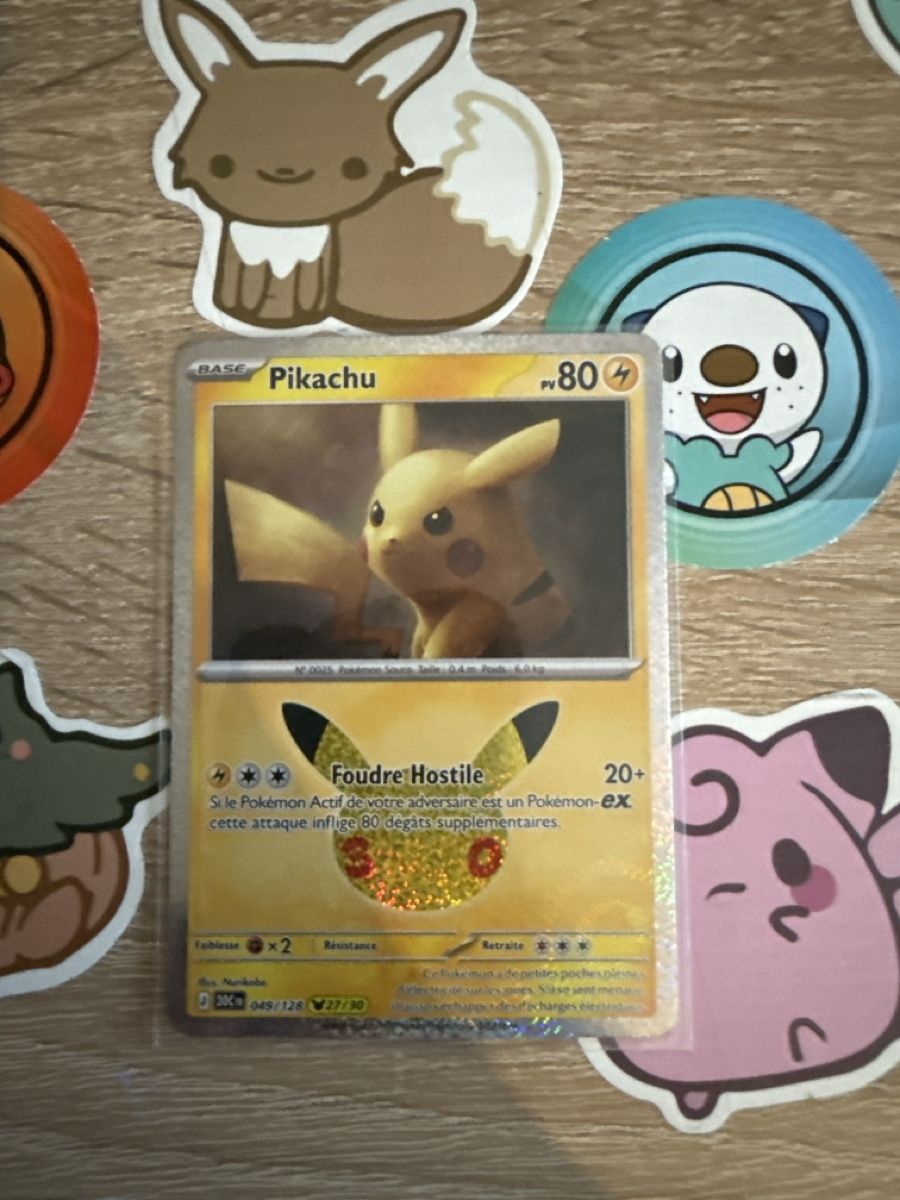 Pokémon Carte collezionabili: Pikachu 27/30 français  – Nuovo (secondo la descrizione) da St-Maurice venduto da Whatty 1