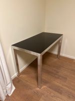 Schreibtisch Aluminium und Glas / Luxus / Design / 120x60cm