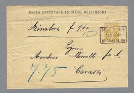 1882, Z/63A, KASTEN-0 BELLINZONA, SCHÖNE NACHNAHME