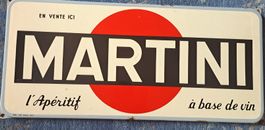 Martini Original historisches Emailwerbe Schild 1957