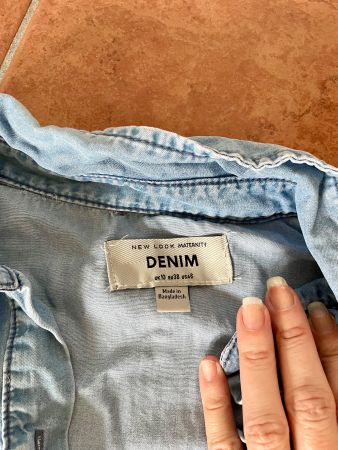 Vendo vestito premaman in denim / jeans chiaro