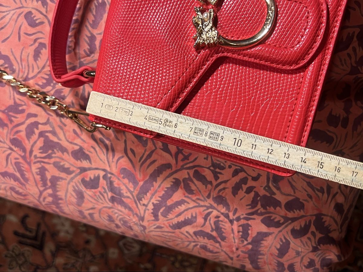 Borse da donna: Handtasche rot Kunstleder mit Kette, neu – Nuovo (secondo la descrizione) da zürich venduto da kalle8004 2