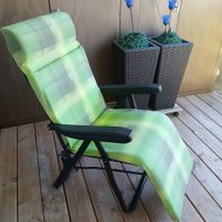 Bequeme Relax-/Balkonsessel verstellbar & gepolstert