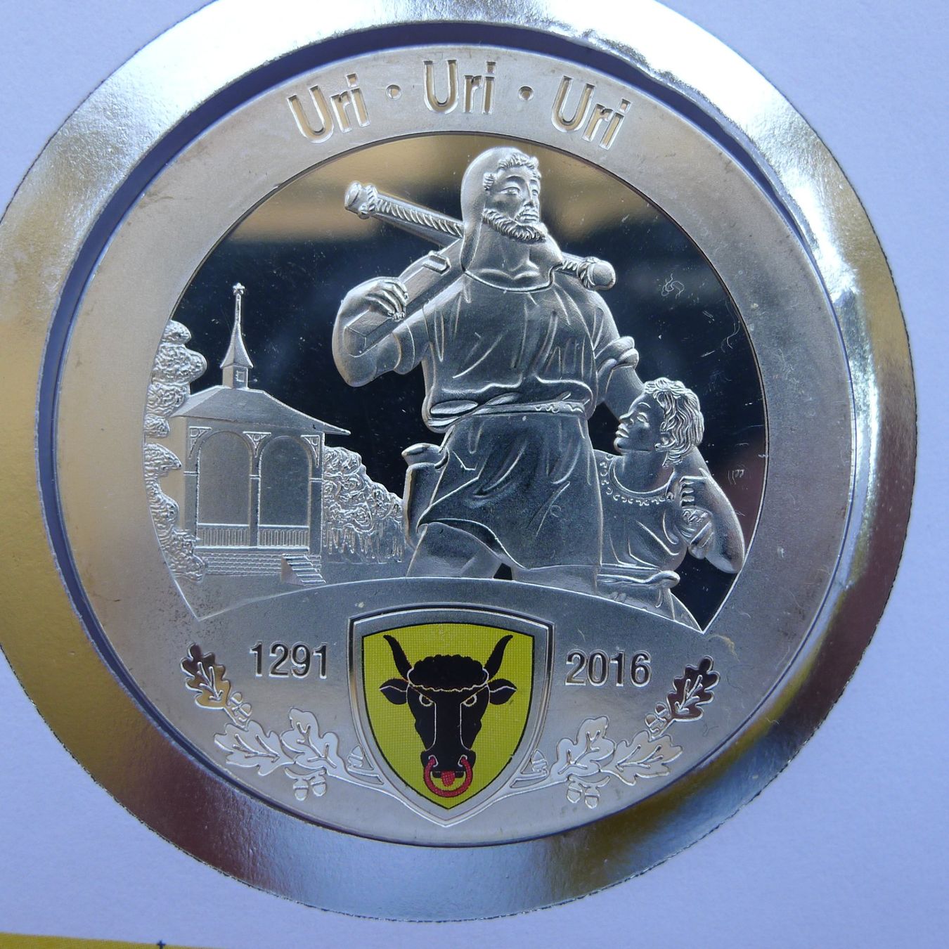 Tutti i francobolli: 2016: Numisbrief/Münzbrief URI mit W48 frankiert. – Usato da Sursee venduto da Luzernerraute 1