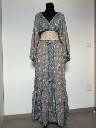 Boho Maxikleid mit Seide