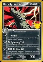 Pokémon Tyranocif obscur 30C TRR 19 30ème anniversaire MINT