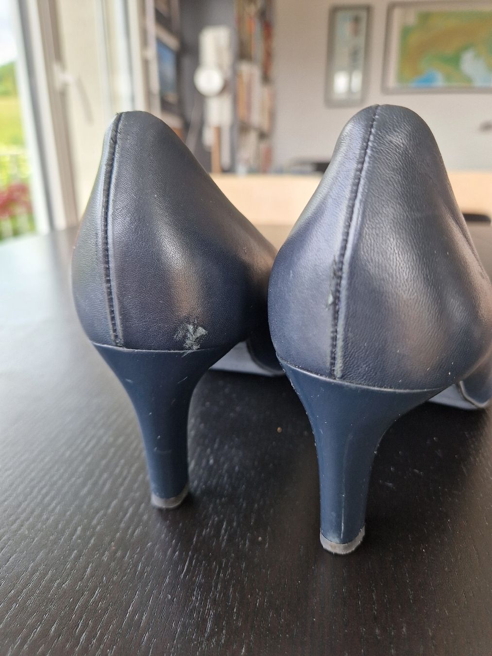 Högl Scarpe da donna: Pumps Högl G.38 dunkelblau Leder – Usato da Oberbipp venduto da aitim 3