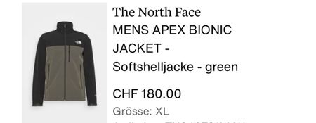 The North Face Softshell Jacke, Top Zustand, Grösse XL