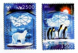 Briefmarken Eisbären, Pinguine Weissrussland.