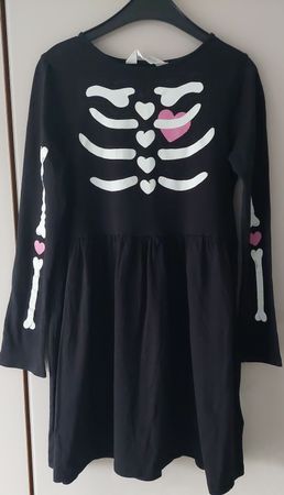 H&M Kleid Halloween Mädchen Gr. 134/140