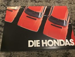 Honda Programm Verkaufsprospekt 1982