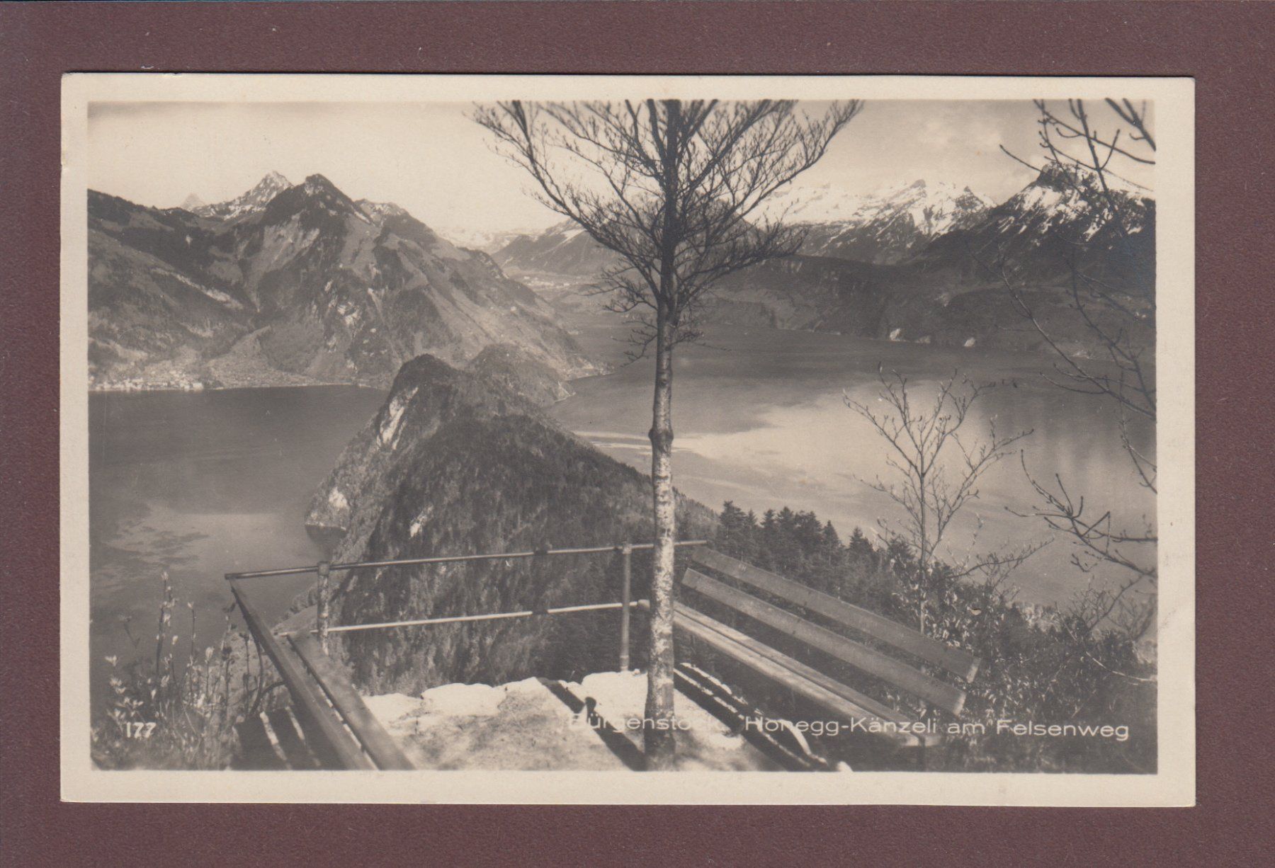 Cartoline postali: BÜRGENSTOCK - Honegg-Känzeli – Usato da Pully venduto da nicecards